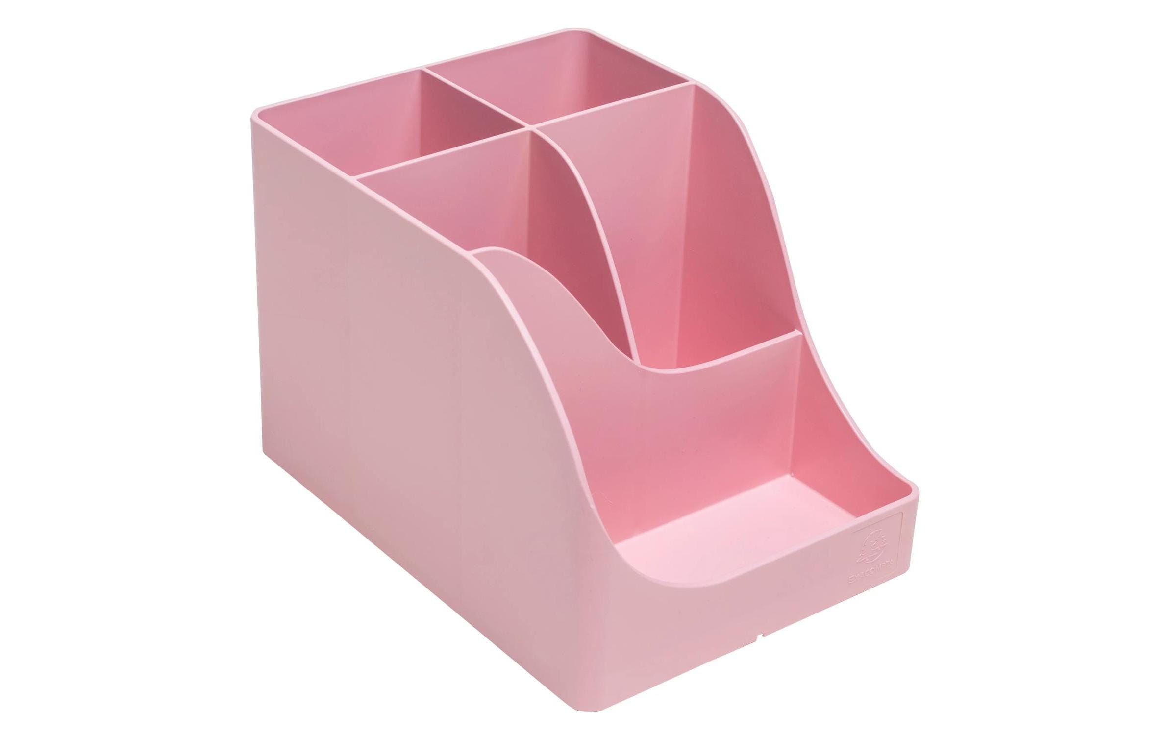 Exacompta Stiftehalter Pen Wave AutentiK, 5 Fächer, Bonbonrosa Exacompta Stiftehalter Pen Wave AutentiK, 5 Fächer, Bonbonrosa