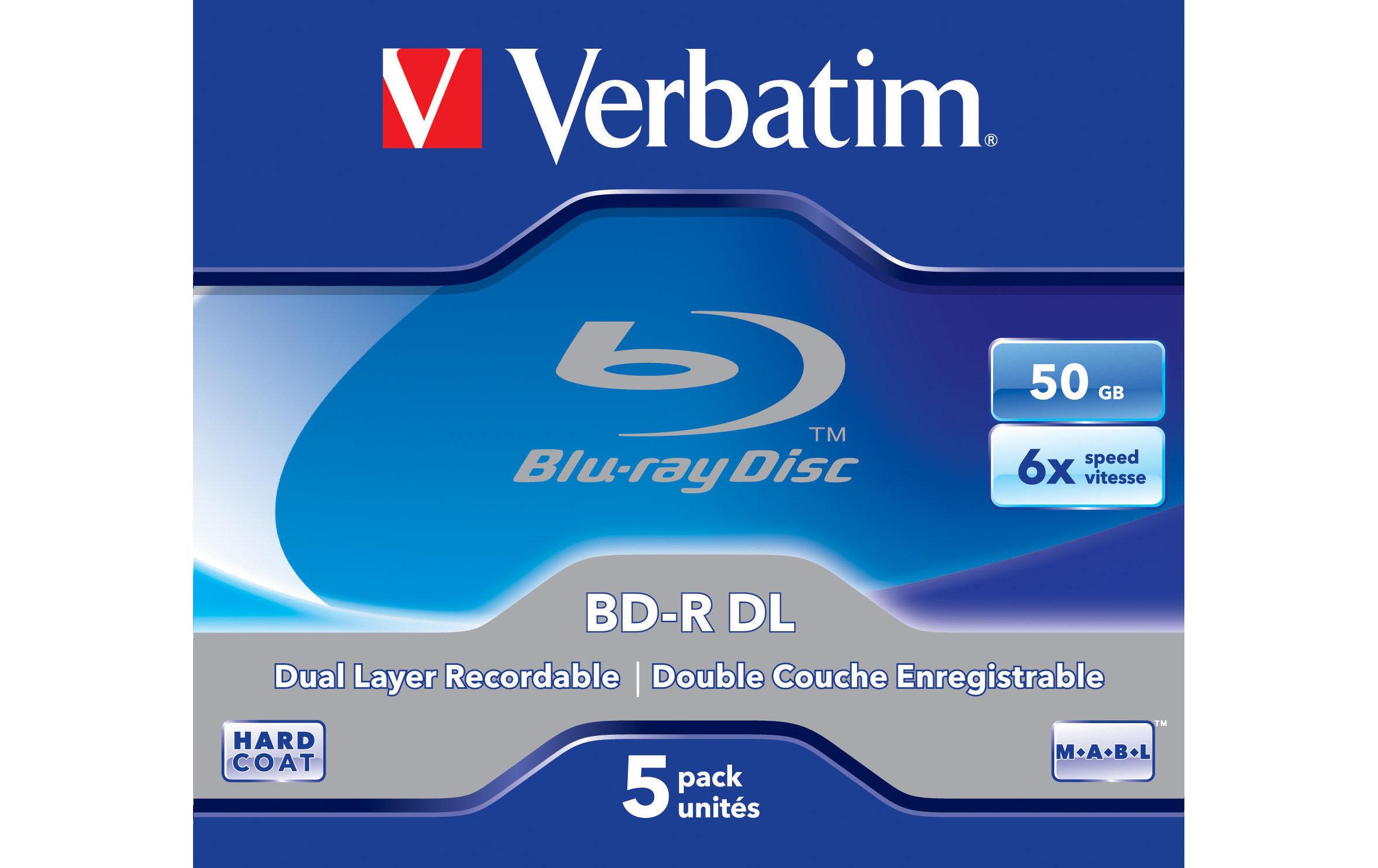Verbatim BD-R 50 GB, Jewelcase (5 Stück) Verbatim BD-R 50 GB, Jewelcase (5 Stück)