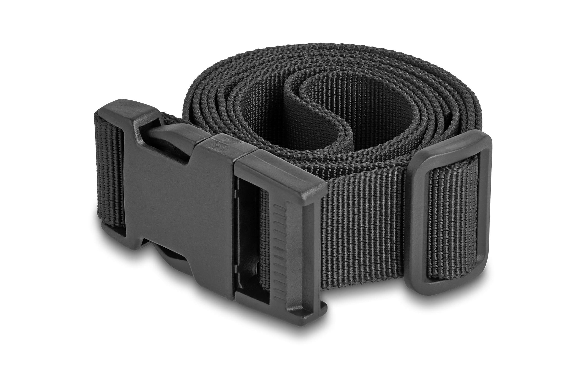 Delock Koffergurt verstellbar, Schwarz, 1.5 m, 2 Stück
