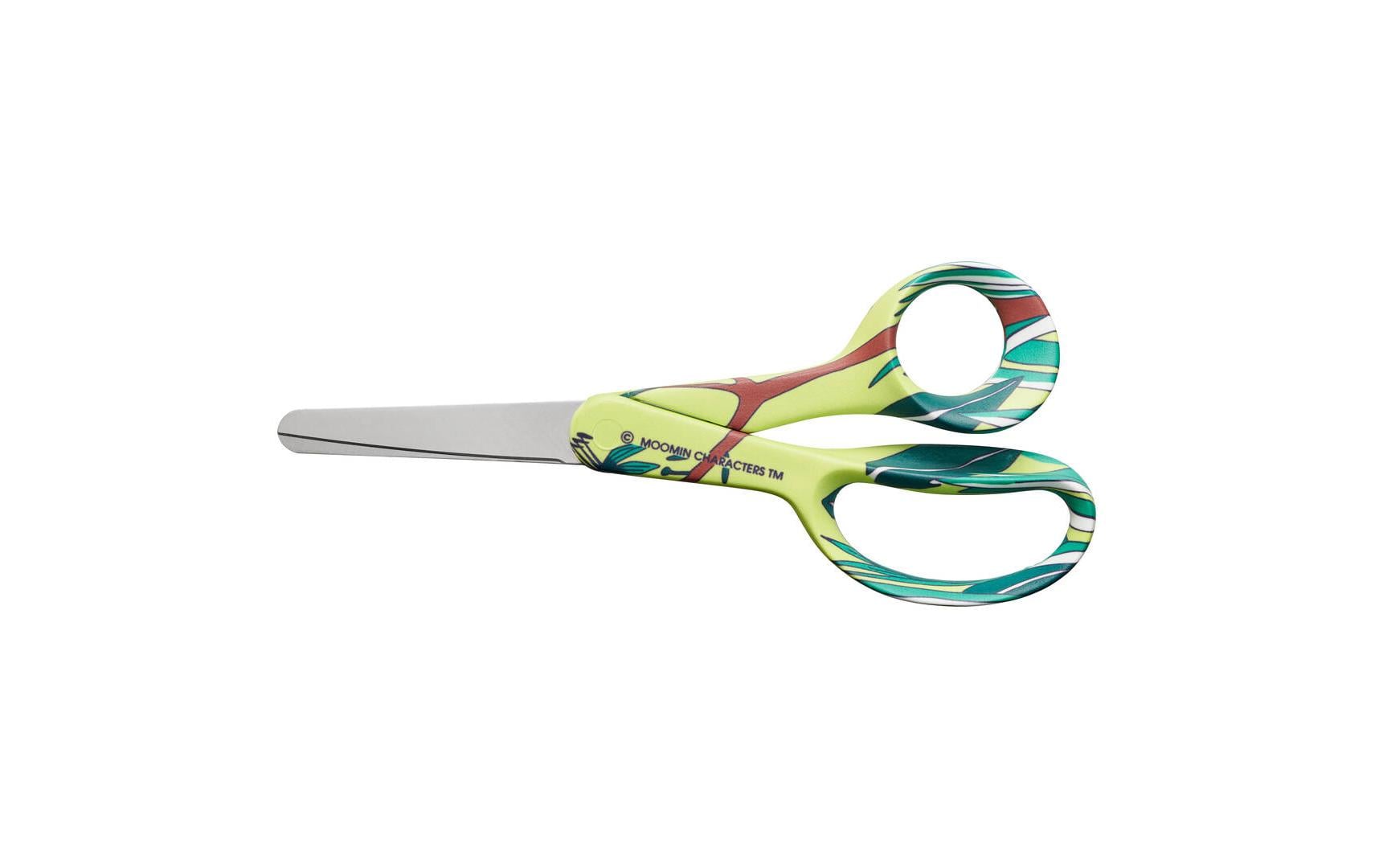 Fiskars Kinderschere Moomin Little My Links 13 cm, linkshänder, Grün