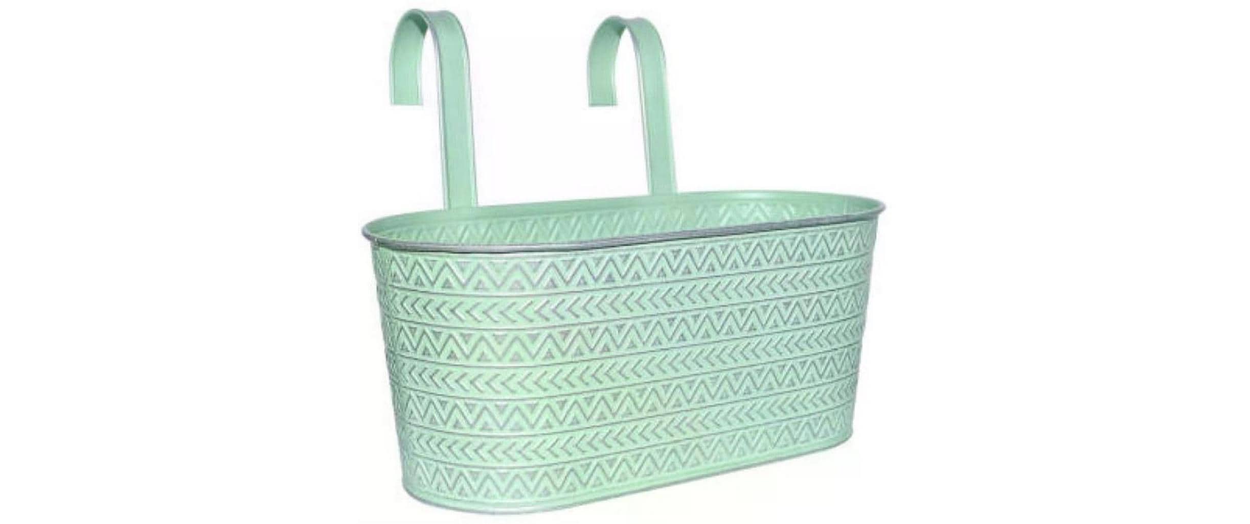 Dameco Übertopf Oval mit 2 Haken Grün Dameco Übertopf Oval mit 2 Haken Grün