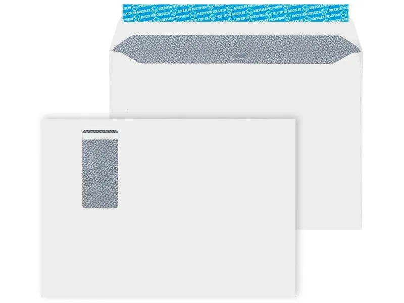 Goessler Couvert mit Fenster G-Line Pure C4, Rechts, 250 Stück Goessler Couvert mit Fenster G-Line Pure C4, Rechts, 250 Stück