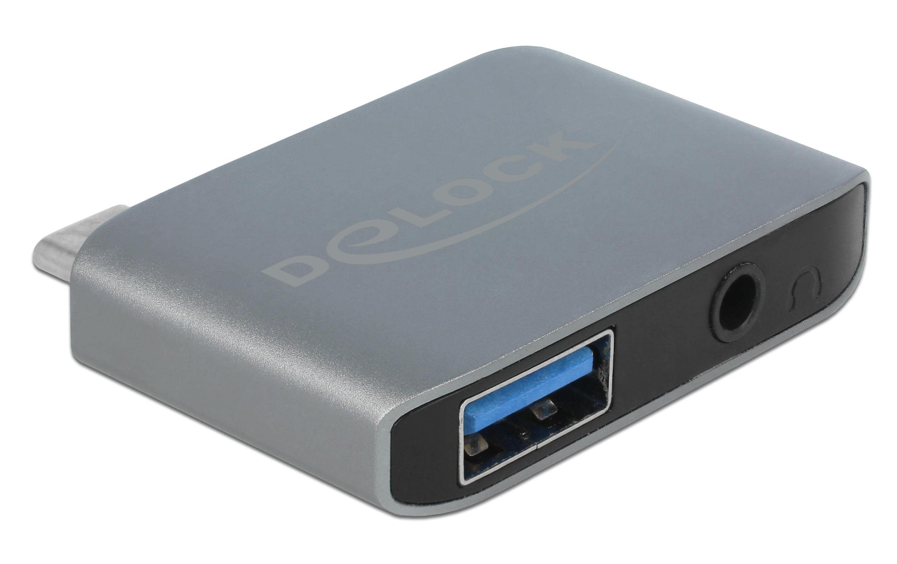 Delock Soundkarte USB Type-C Klinkenbuchse 3.5 mm + USB 3.0 A Delock Soundkarte USB Type-C Klinkenbuchse 3.5 mm + USB 3.0 A