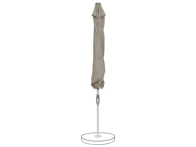 Suncomfort by Glatz Sonnenschirm Slide Ø 250 cm, Stone Grey