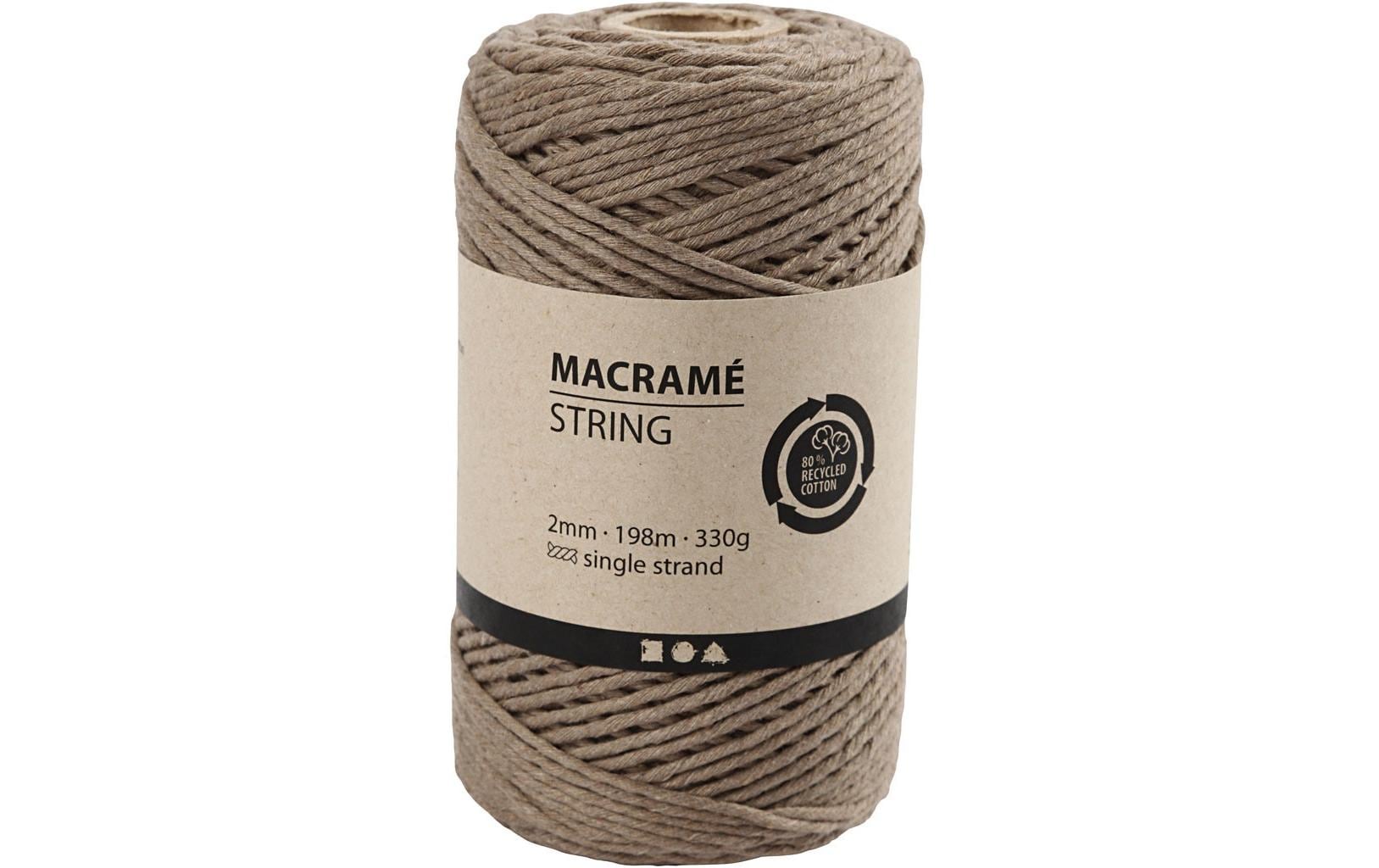 Creativ Company Baumwollgarn Makramé 330 g, Hellbraun Creativ Company Baumwollgarn Makramé 330 g, Hellbraun