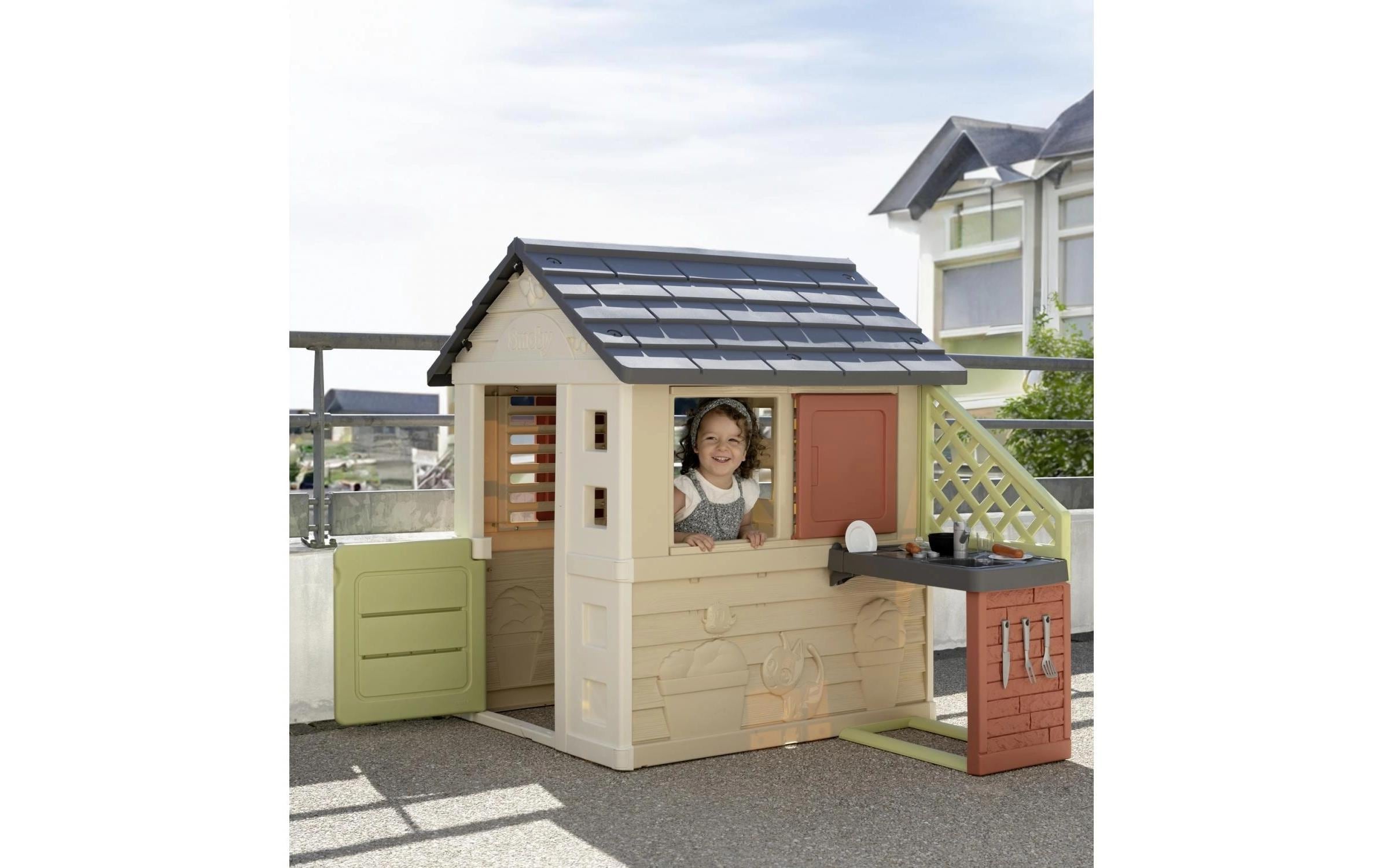 Smoby Spielhaus Natur mit Küche