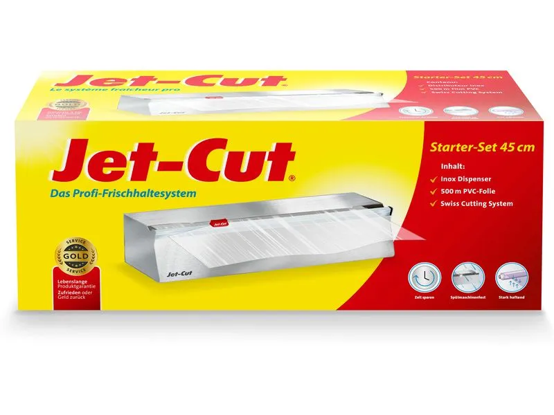 Jet-Cut Frischhaltefolie Nachfüllsystem 45C Silber Jet-Cut Frischhaltefolie Nachfüllsystem 45C Silber