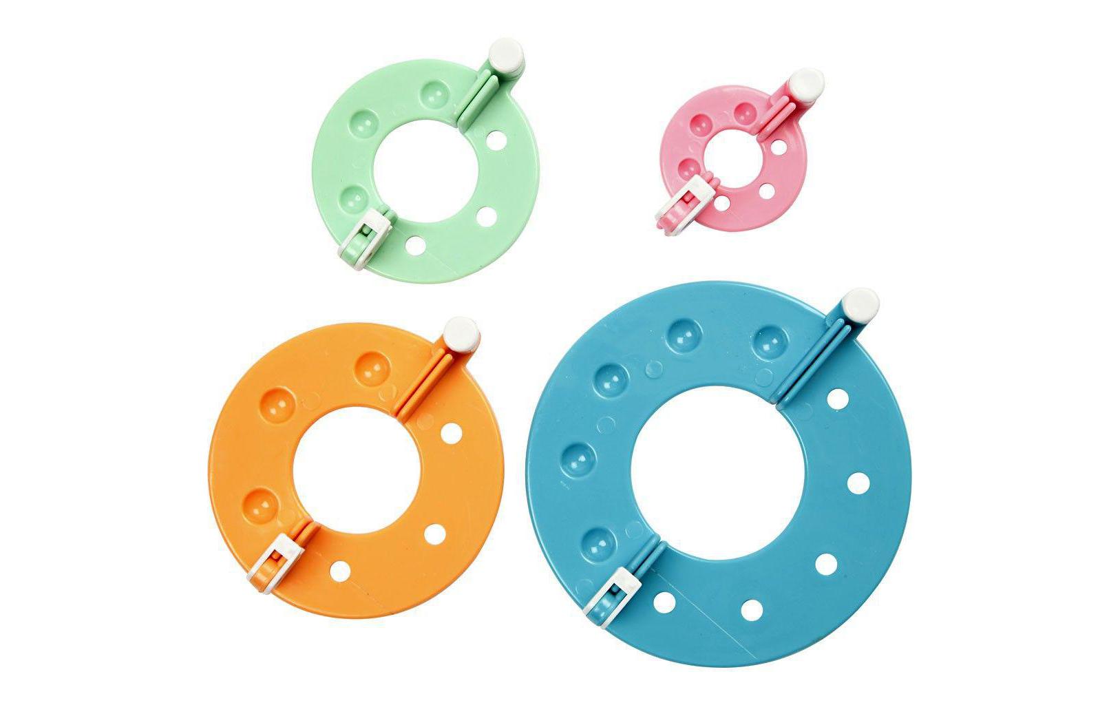 Creativ Company Pompon-Schablone 3.5 + 5.5 + 7 + 9 cm 4 Stück Creativ Company Pompon-Schablone 3.5 + 5.5 + 7 + 9 cm 4 Stück