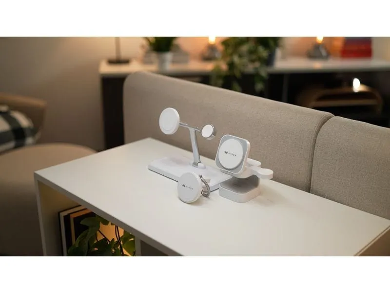 HYPER Wireless Charger Qi2 3-in-1, Weiss HYPER Wireless Charger Qi2 3-in-1, Weiss