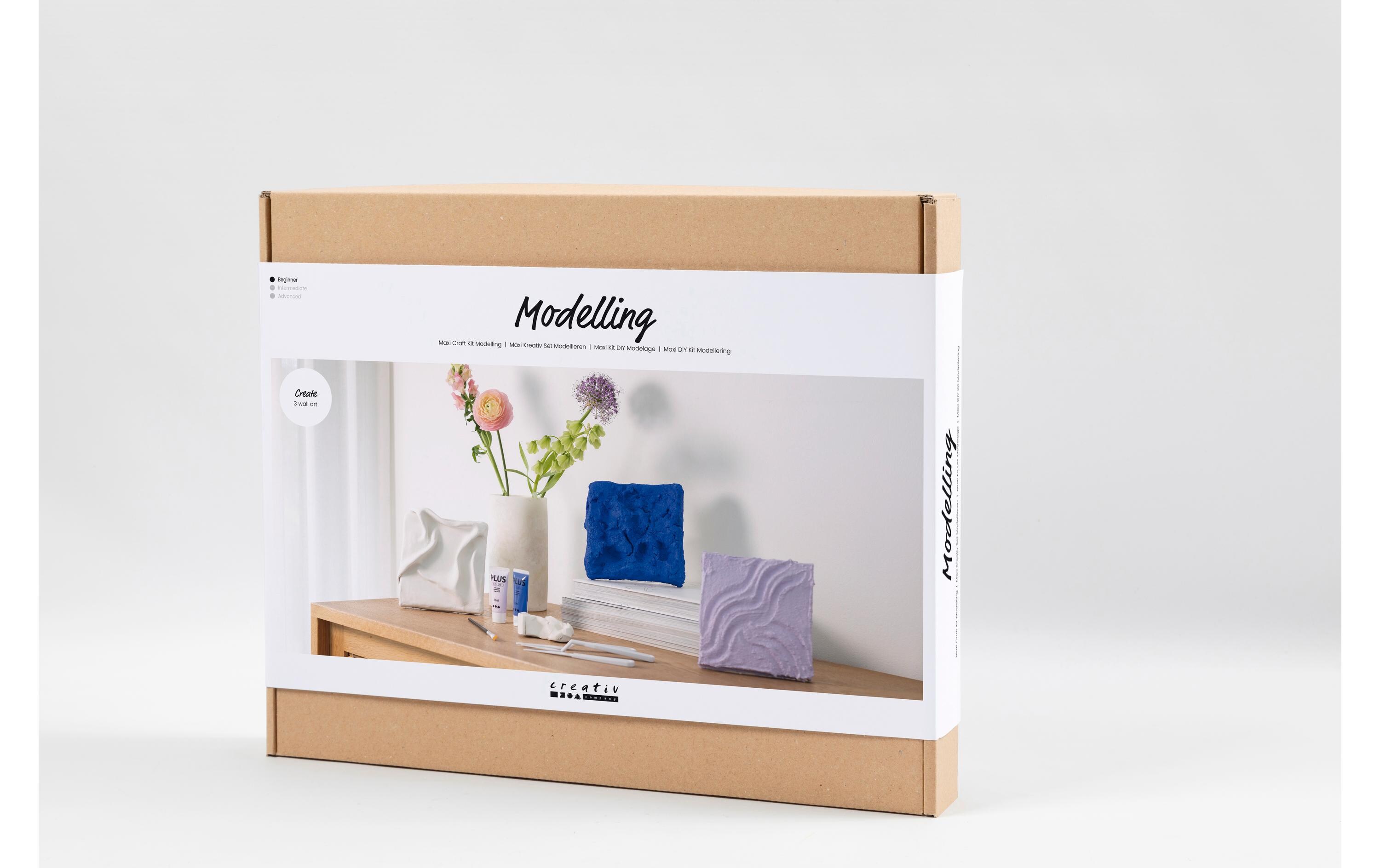 Creativ Company Modellier-Set Wandschmuck Blau/Violett