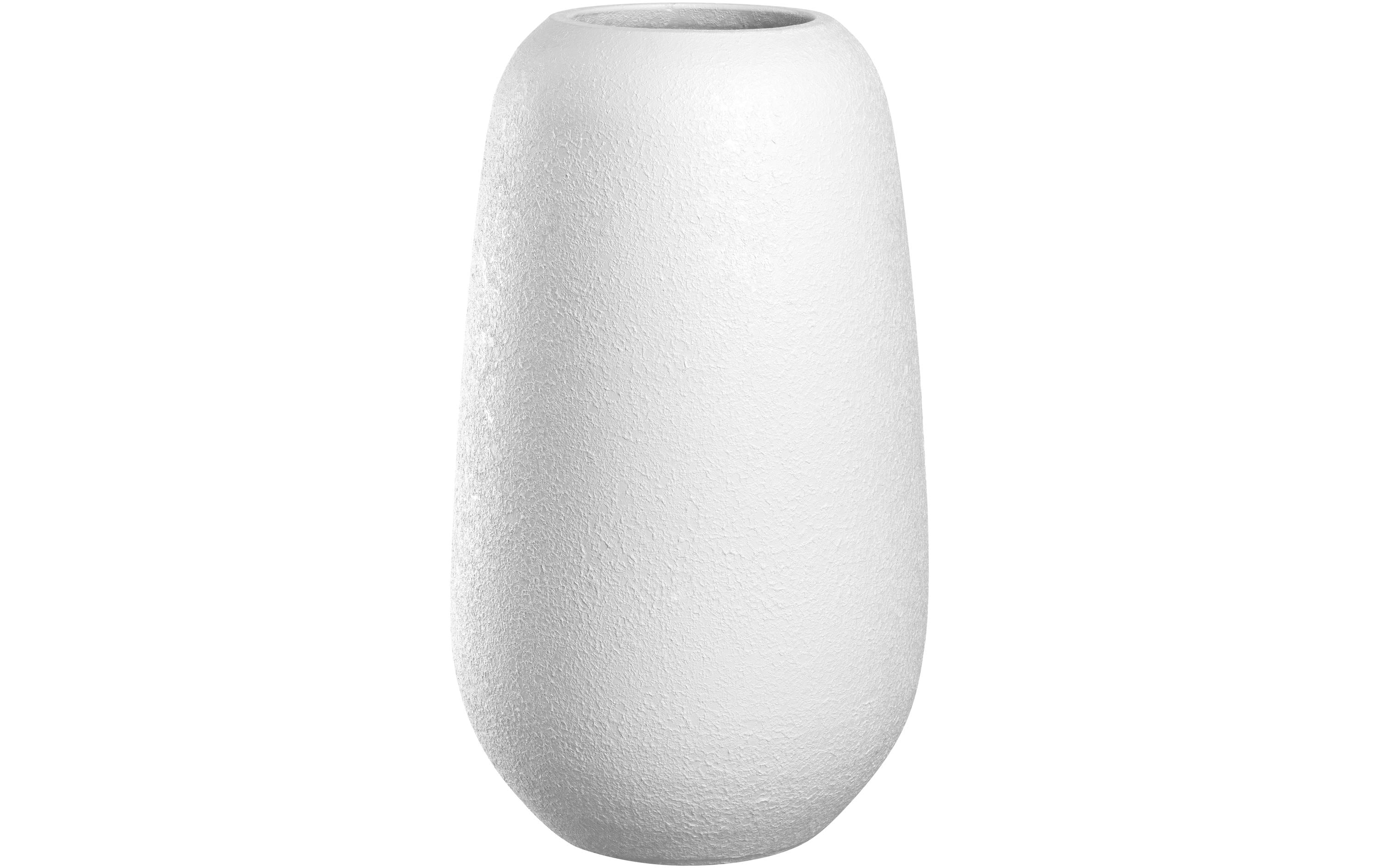 Leonardo Vase Trogolo 40 cm, Weiss