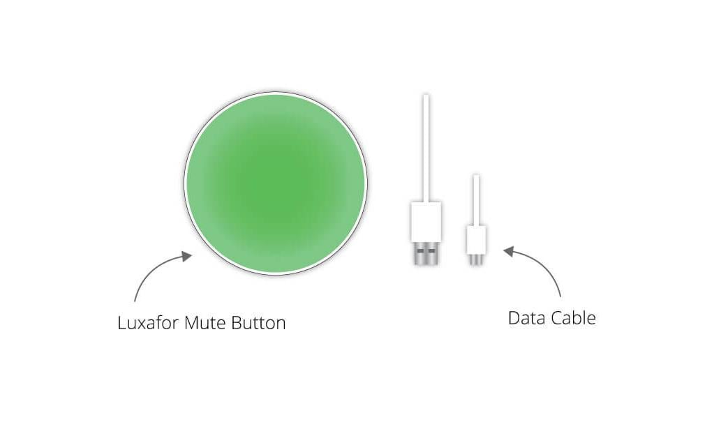 Luxafor Mute Button mit 0.5 m USB-C Kabel