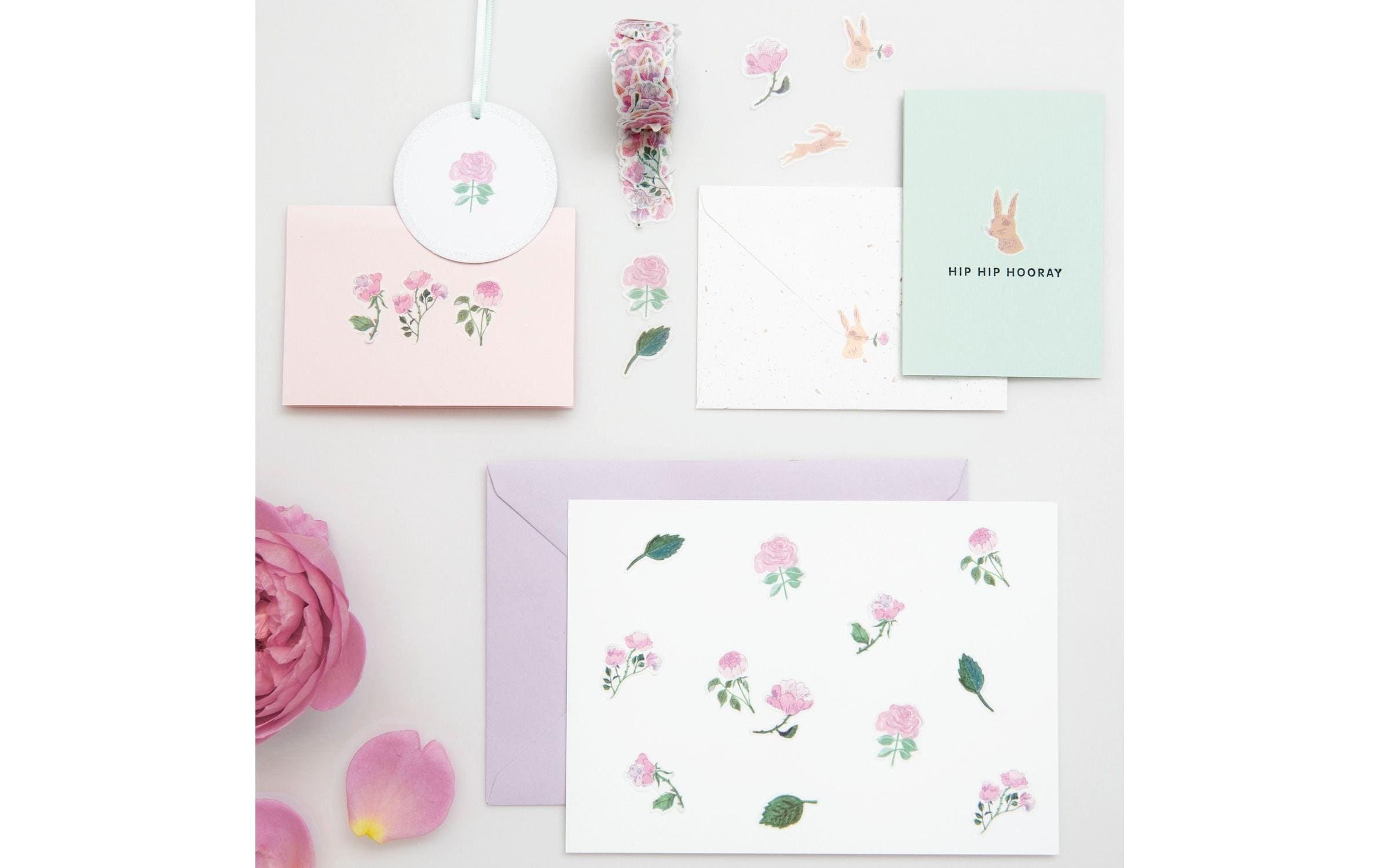 Rico Design Motivsticker La Vie en Rose 200 Stück,