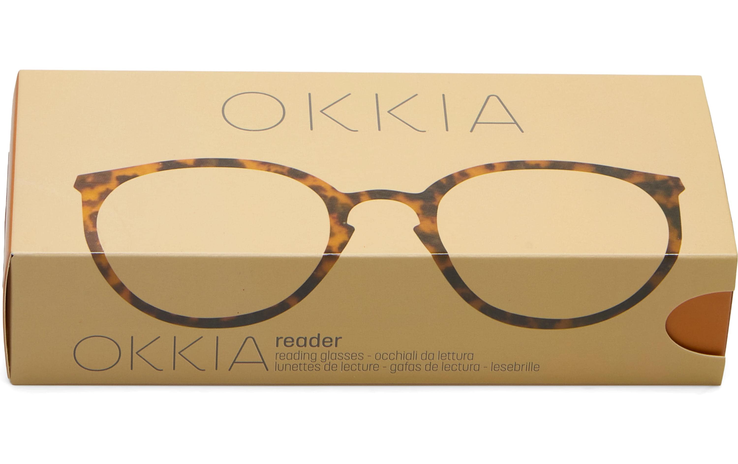 OKKIA Lesebrille Bologna Classic Havanna, 1,50