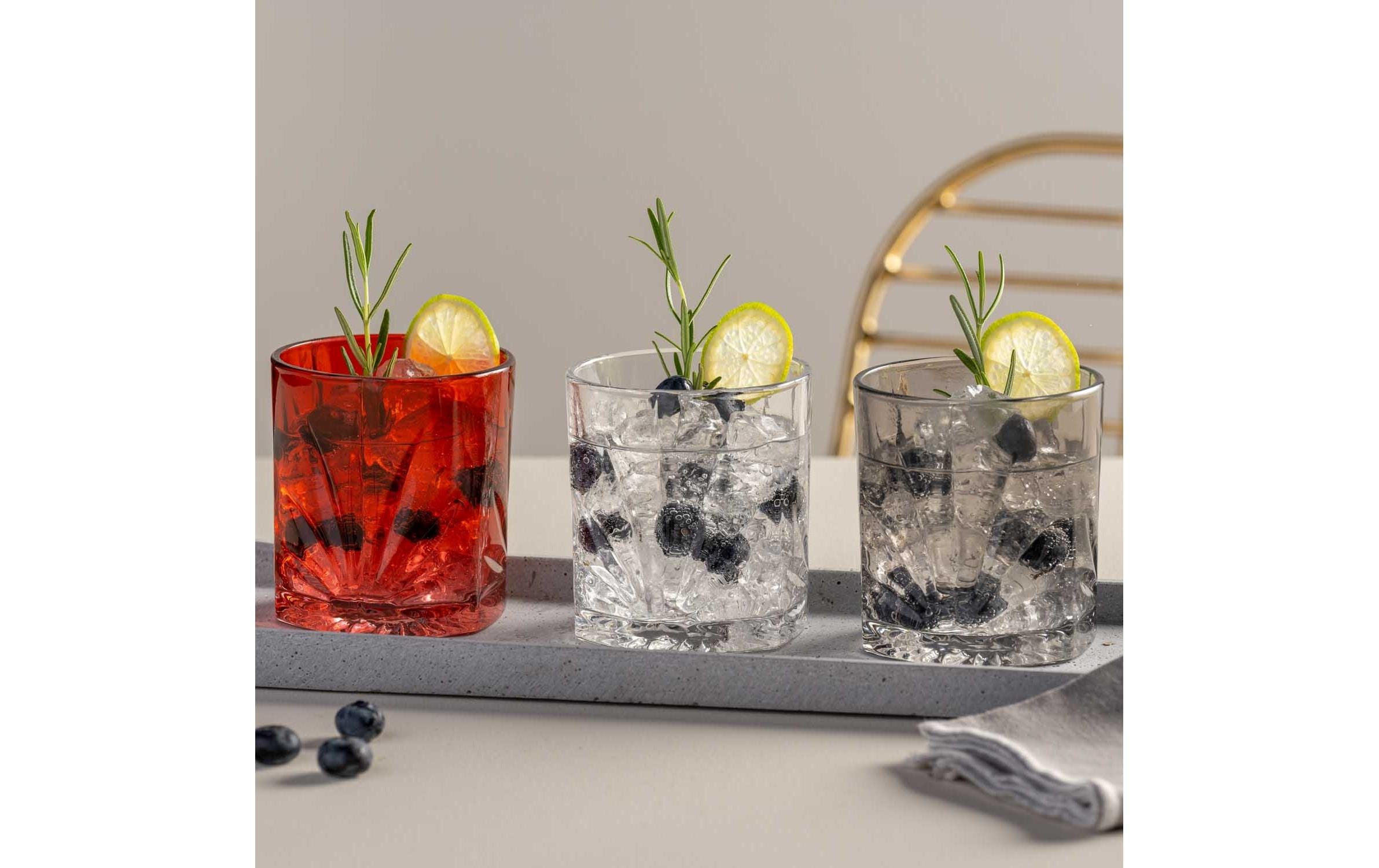 Leonardo Whiskyglas Capri 220 ml, 4 Stück, Grau