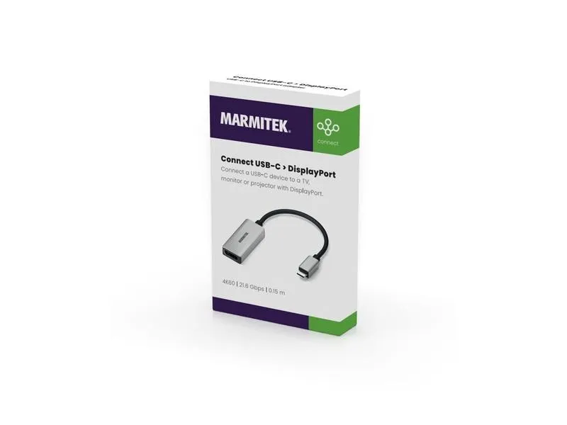 Marmitek Adapter Connect USB-C > DisplayPort Marmitek Adapter Connect USB-C > DisplayPort
