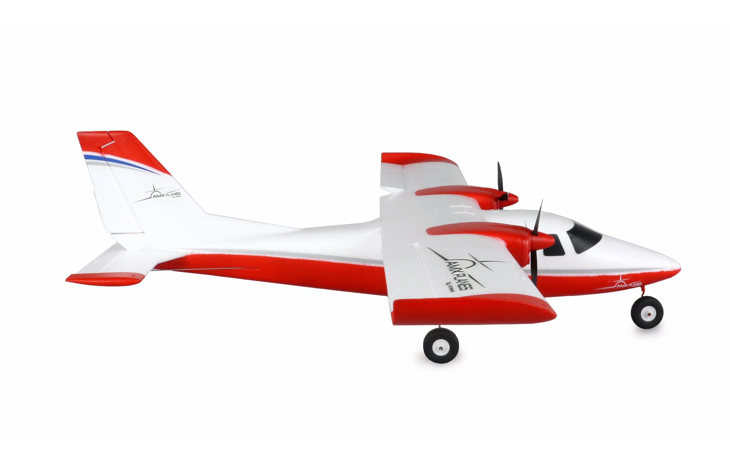 Amewi Motorflugzeug P68 Hochdecker 850 mm Rot, PNP