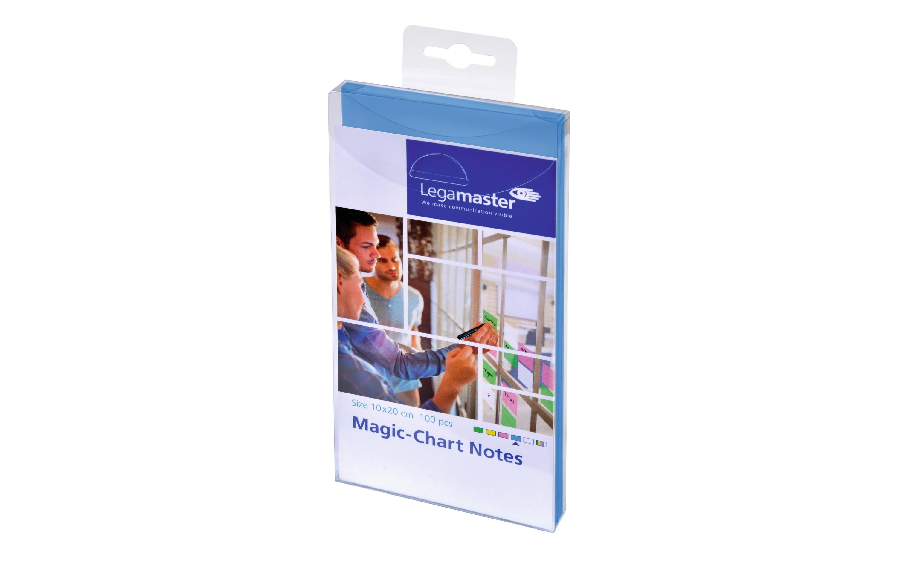 Legamaster Moderationskarten MagicChart Notes 10 x 20 cm, Blau