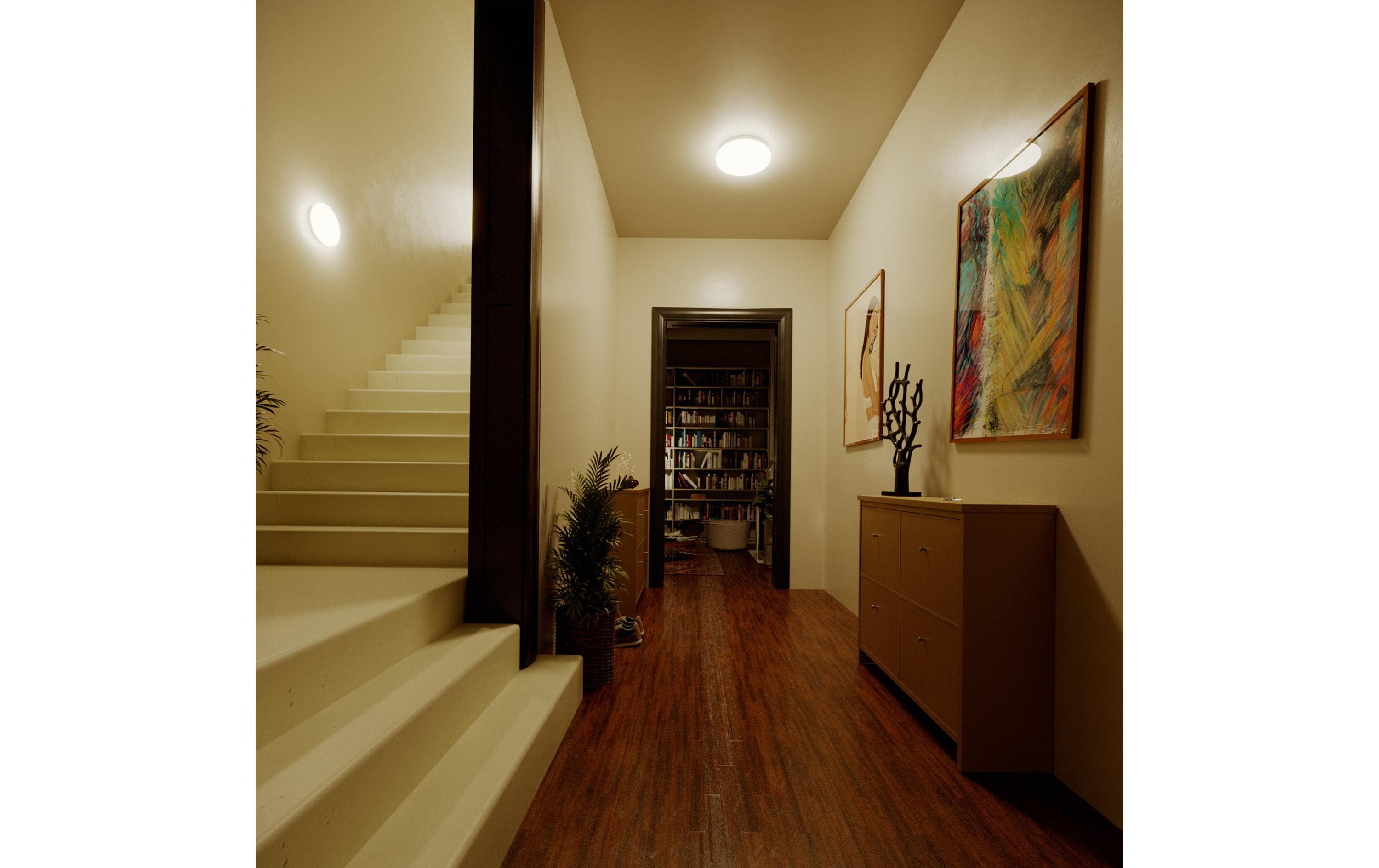 Philips Deckenleuchte Acuna mit Sensor 2700K, 1350 Lumen, Weiss