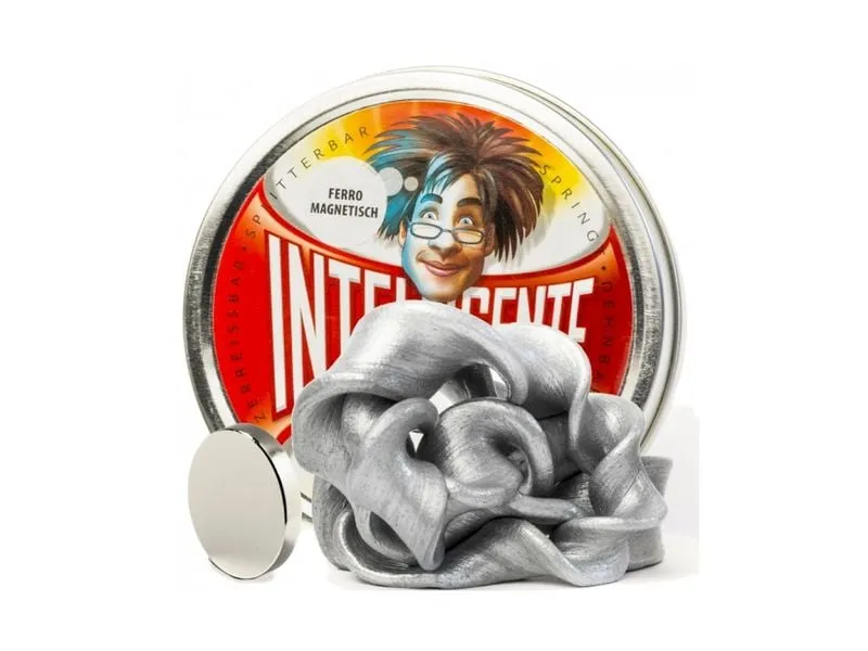 Intelligente Knete Knetmasse Ferromagnetisch – Silber inklusive Super-Magnet Intelligente Knete Knetmasse Ferromagnetisch – Silber inklusive Super-Magnet