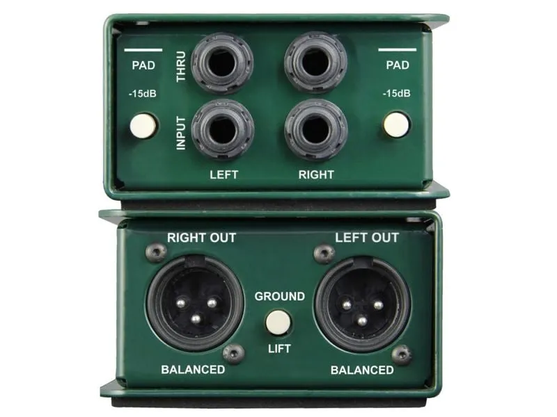 Radial JDI Stereo Passiv, mit Jensen-Übertragern