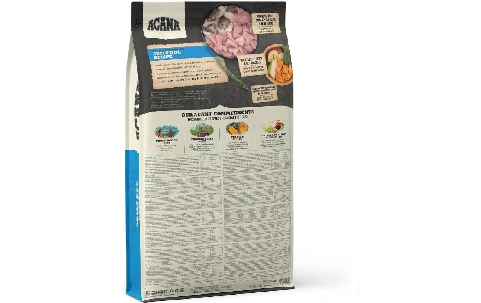 Acana Trockenfutter Adult Dog Recipe 17 kg