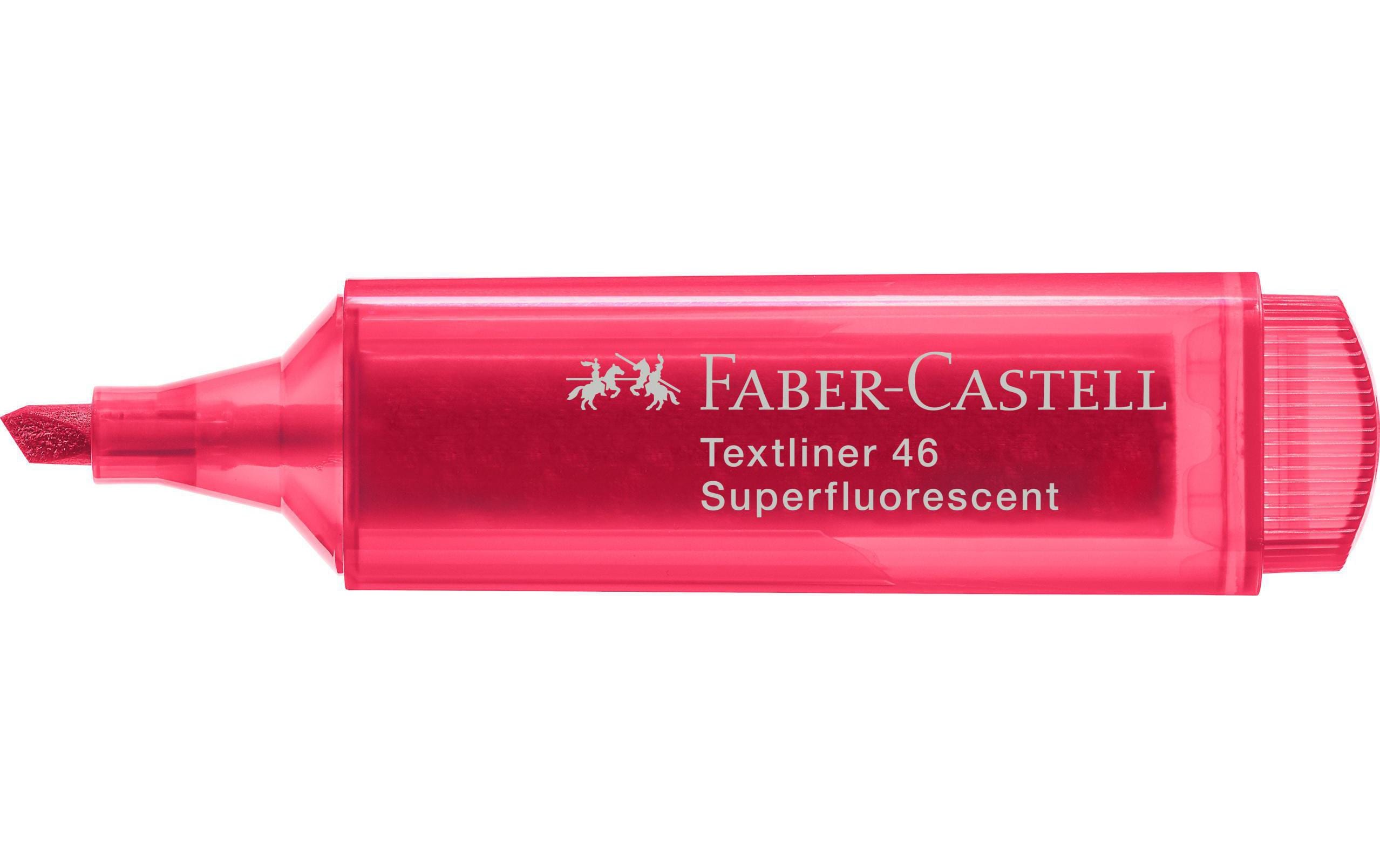 Faber-Castell Textmarker 1546 superfluorescent Rot