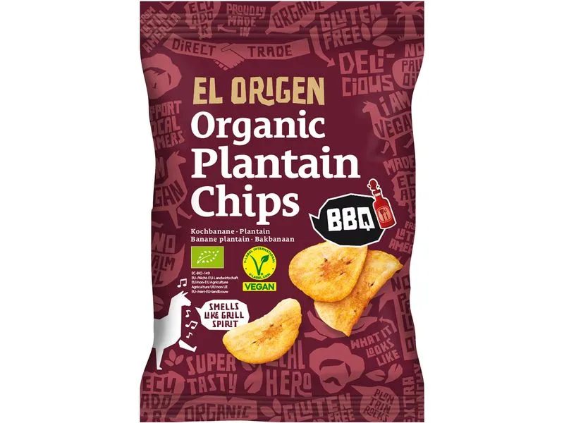 El Origen Kochbananenchips BBQ 80 g El Origen Kochbananenchips BBQ 80 g