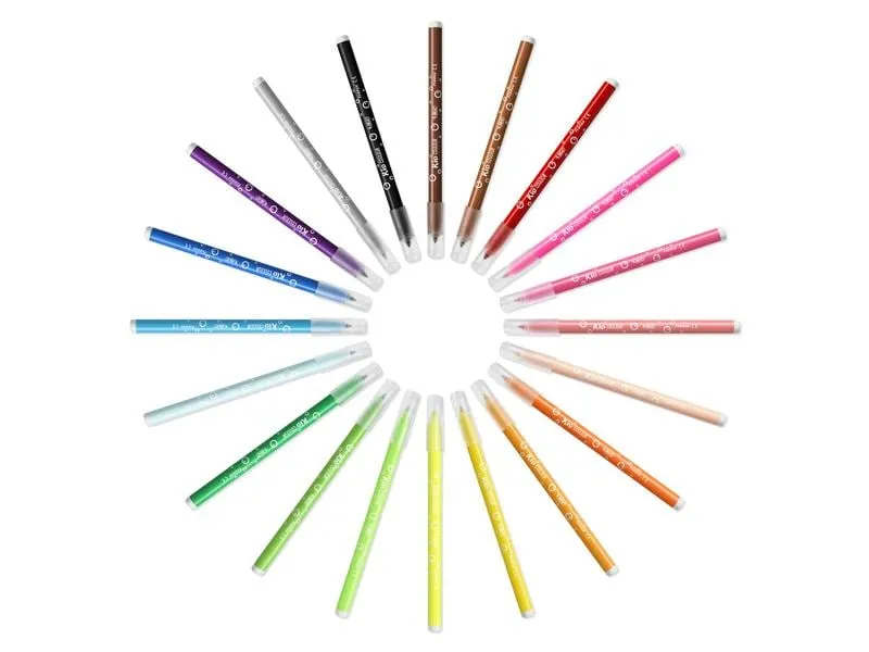 BIC Filzstift Fasermaler Kid Couleur 24 Stück 0.8 mm, 24 Farben