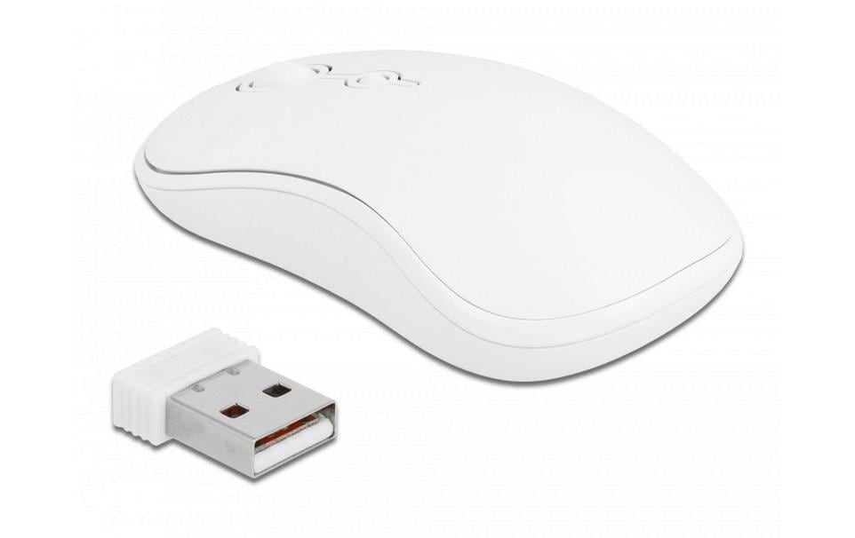 Delock Tastatur-Maus-Set 12703 Wireless Weiss Delock Tastatur-Maus-Set 12703 Wireless Weiss