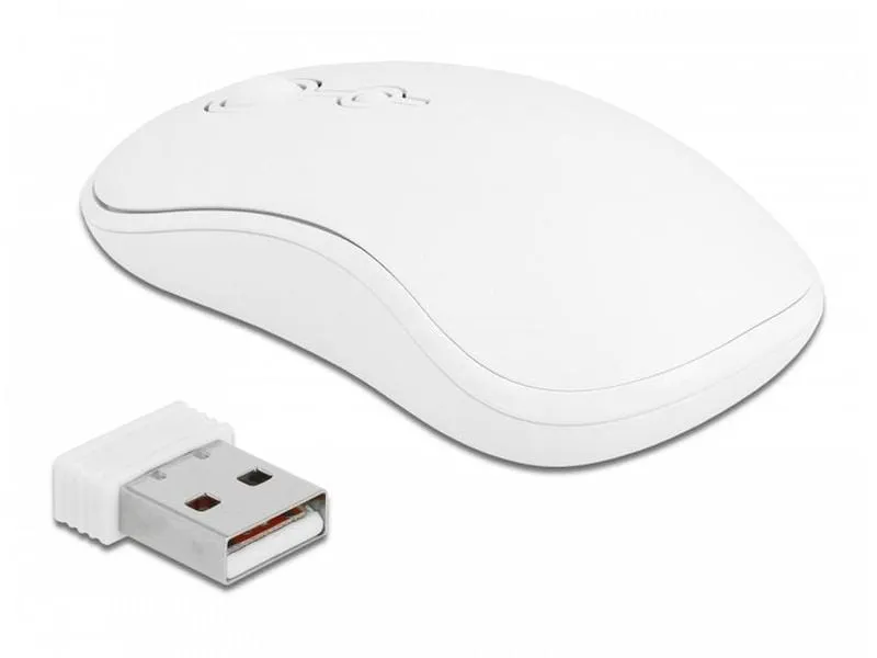 Delock Tastatur-Maus-Set 12703 Wireless Weiss Delock Tastatur-Maus-Set 12703 Wireless Weiss