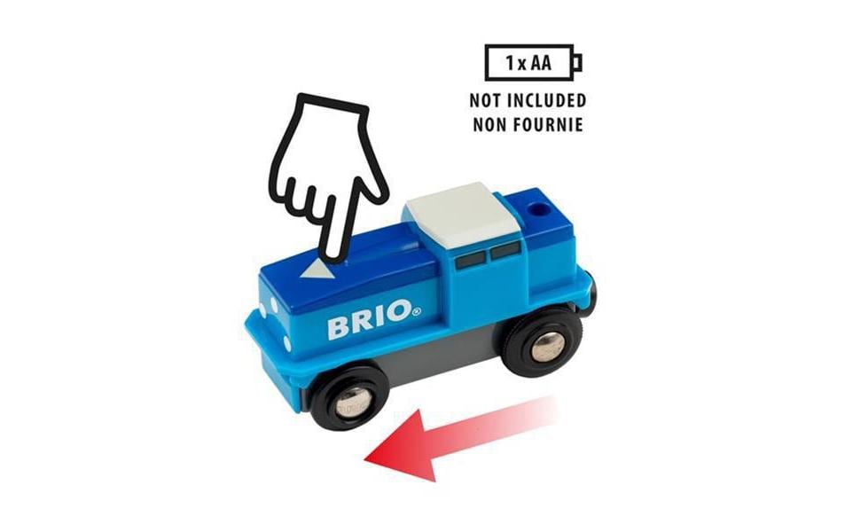 BRIO Eisenbahn Blaue Batterie-Frachtlok BRIO Eisenbahn Blaue Batterie-Frachtlok