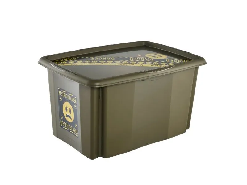 keeeper Karolina Emoji Danger PP Olivgrün 45 l 40 x 55.5 x 30 cm keeeper Karolina Emoji Danger PP Olivgrün 45 l 40 x 55.5 x 30 cm