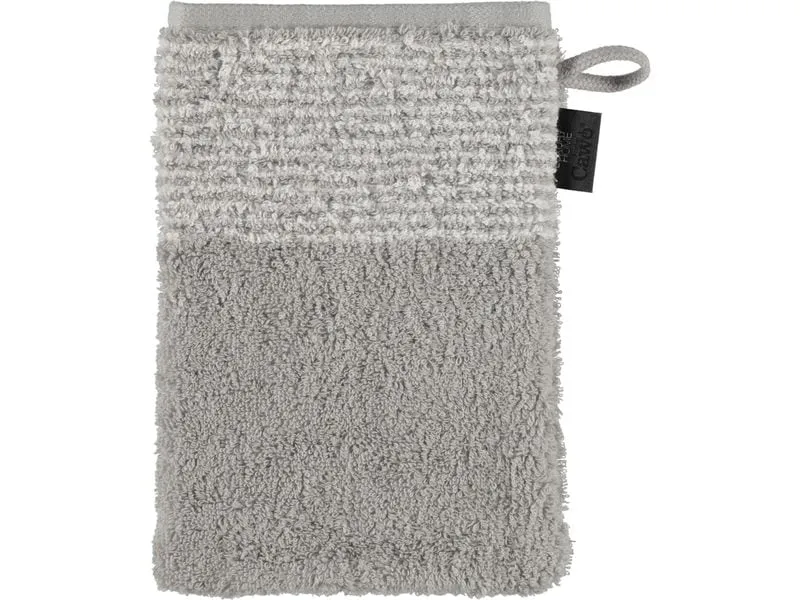 Cawö Waschhandschuh Two Tone 16 x 22 cm, Platin Cawö Waschhandschuh Two Tone 16 x 22 cm, Platin