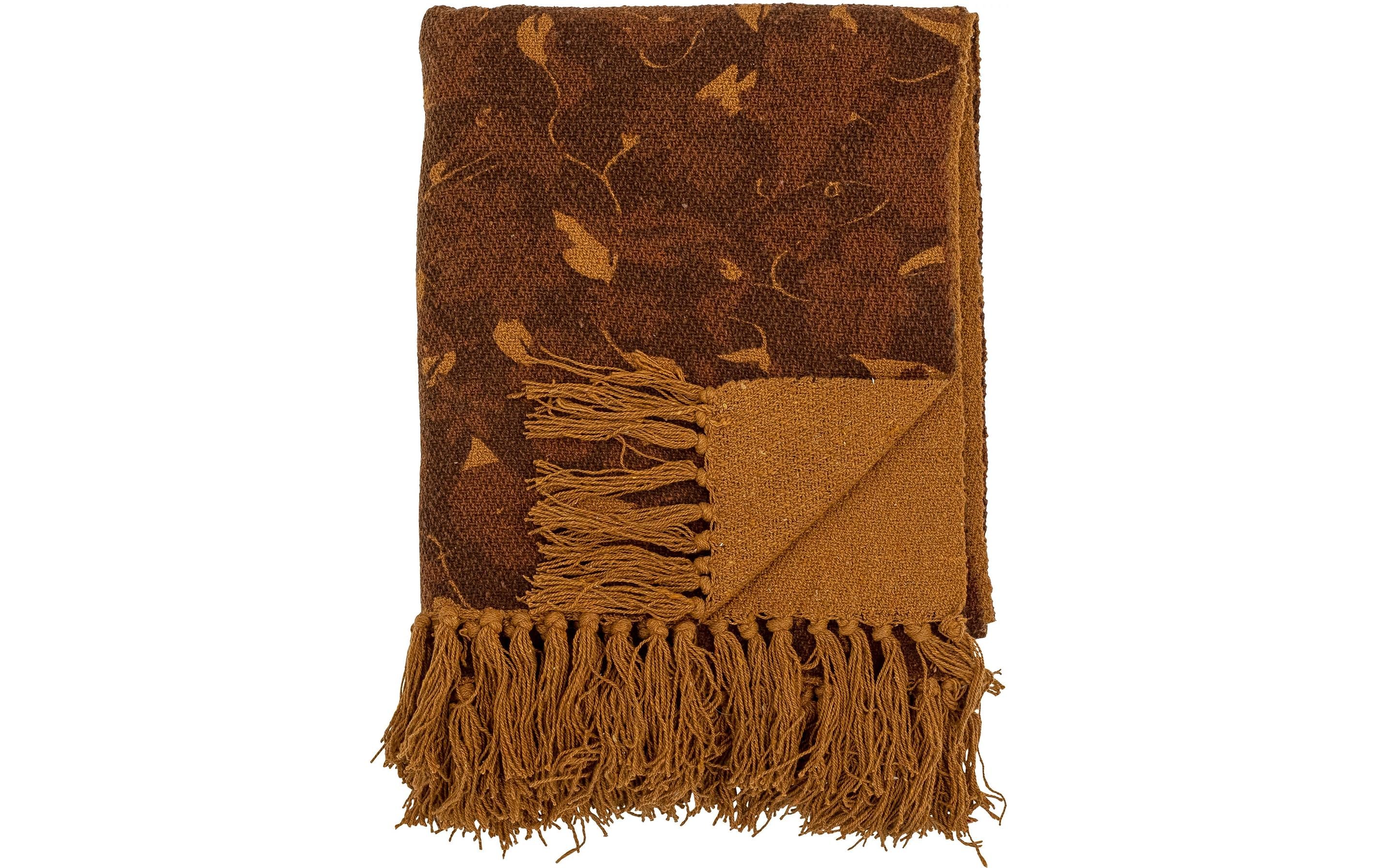 Bloomingville Decke Ganja 130 x 160 cm, Braun