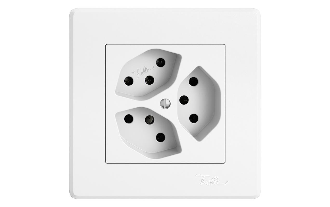 Feller EDIZIOliv Steckdose UP T13 3xT13 Feller EDIZIOliv Steckdose UP T13 3xT13