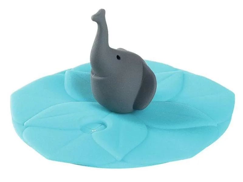 Leonardo Glasabdeckung Bambini Elefant Blau/Grau