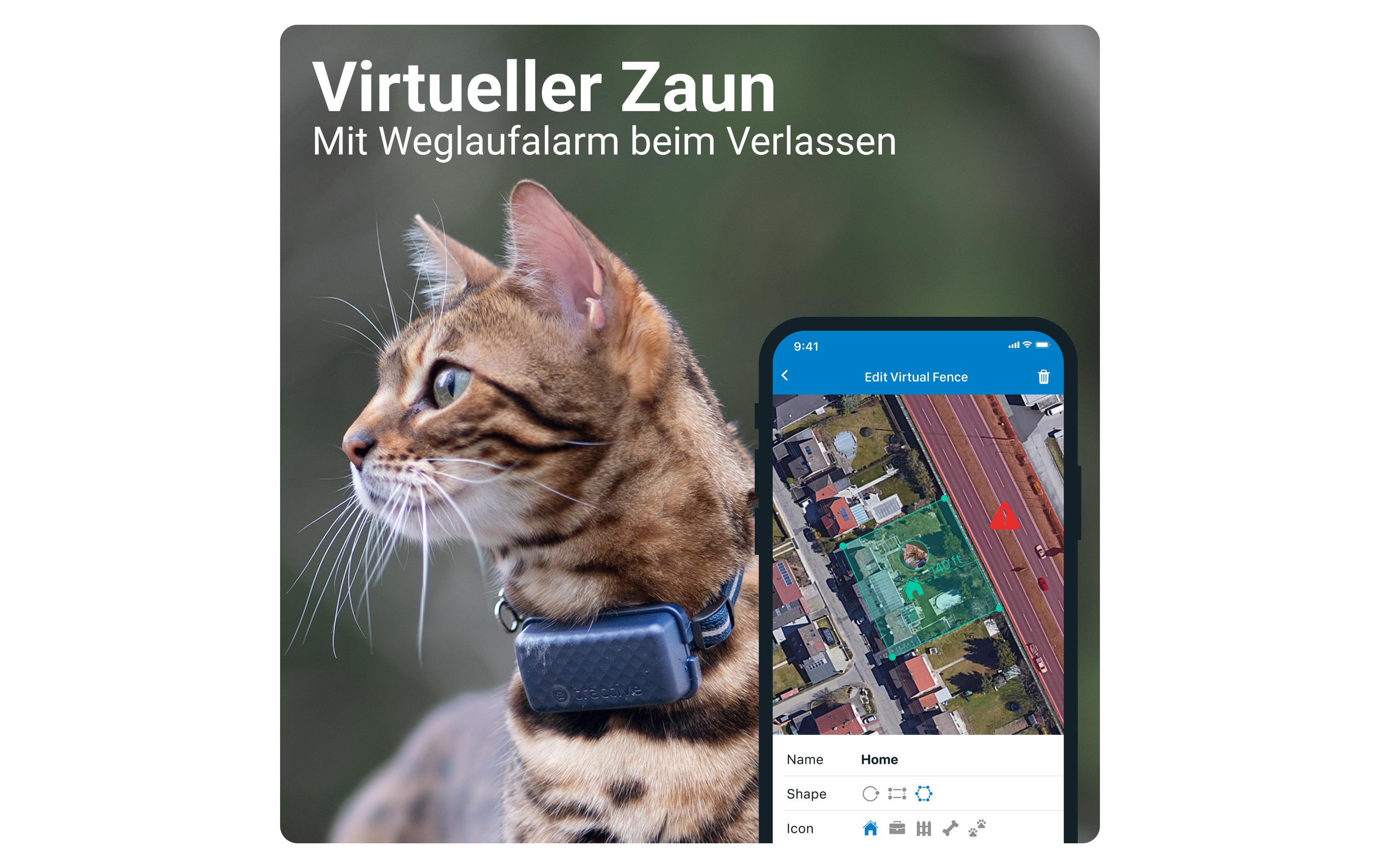 tractive GPS-Tracker CAT Mini LTE, Dunkelblau