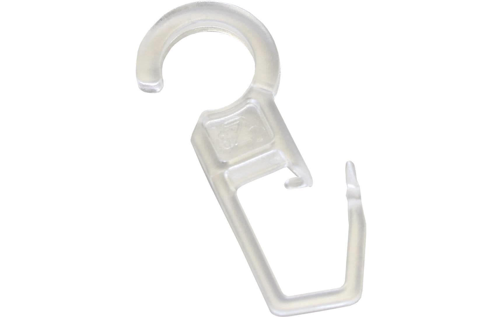 Gardinia Faltenlegehaken Transparent, 10 Stück, 10 mm