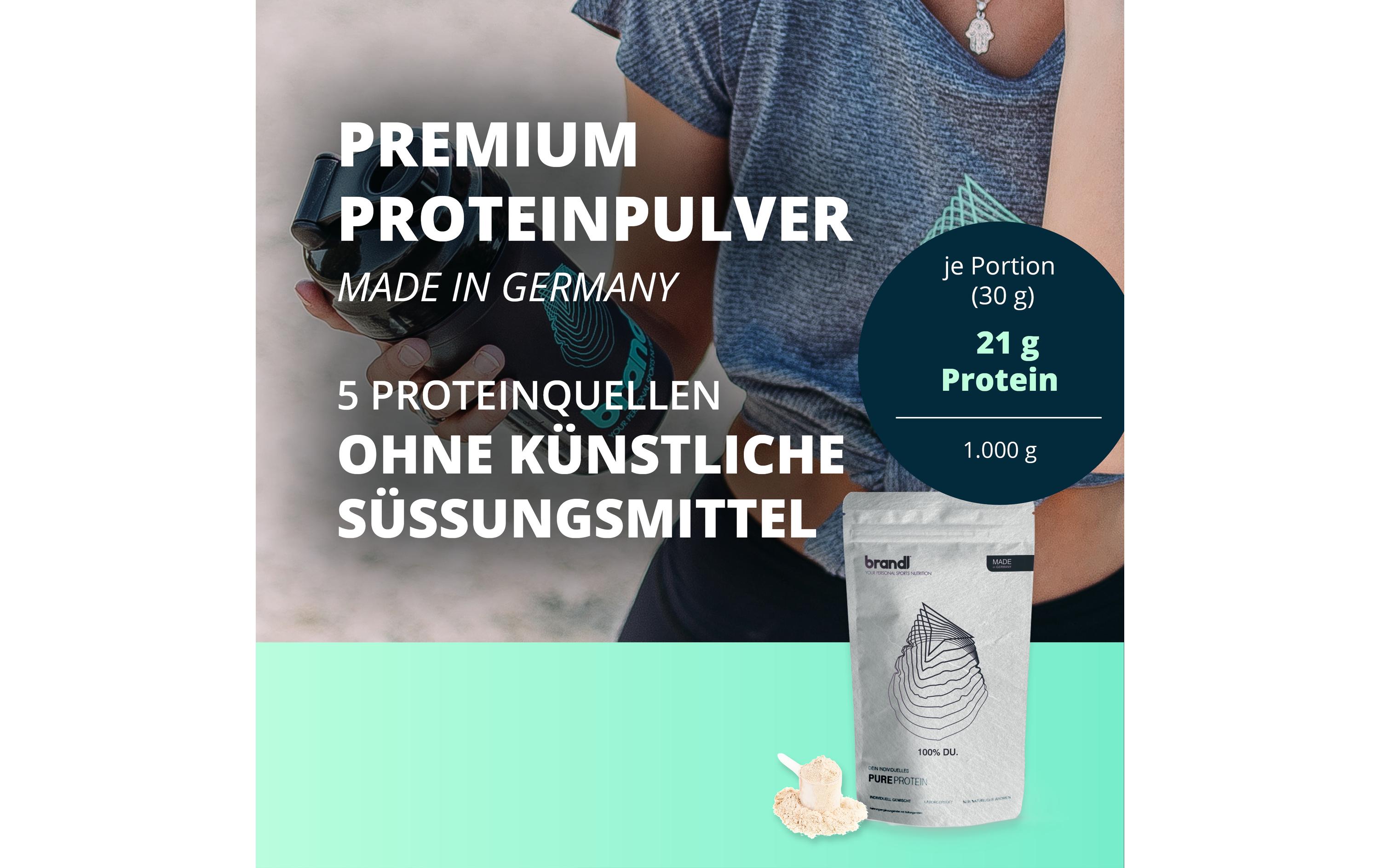 Brandl-Nutrition Pulver Pure Protein Banane 1000 g Brandl-Nutrition Pulver Pure Protein Banane 1000 g