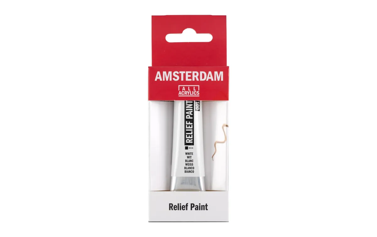 Amsterdam Acrylfarbe Reliefpaint 100 weiss deckend, 20 ml 20 ml, Weiss Amsterdam Acrylfarbe Reliefpaint 100 weiss deckend, 20 ml 20 ml, Weiss