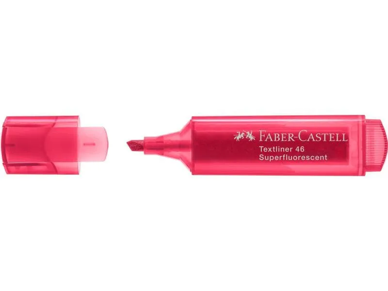 Faber-Castell Textmarker 1546 superfluorescent Rot Faber-Castell Textmarker 1546 superfluorescent Rot