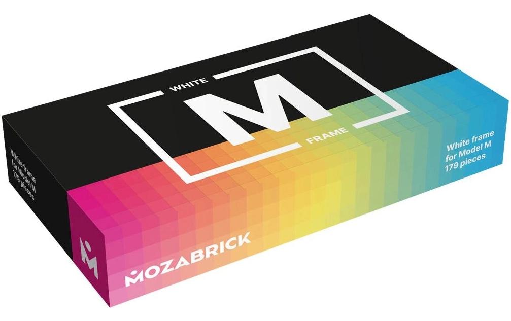 Mozabrick Rahmen für Klemmbausteine Mosaik, M Weiss