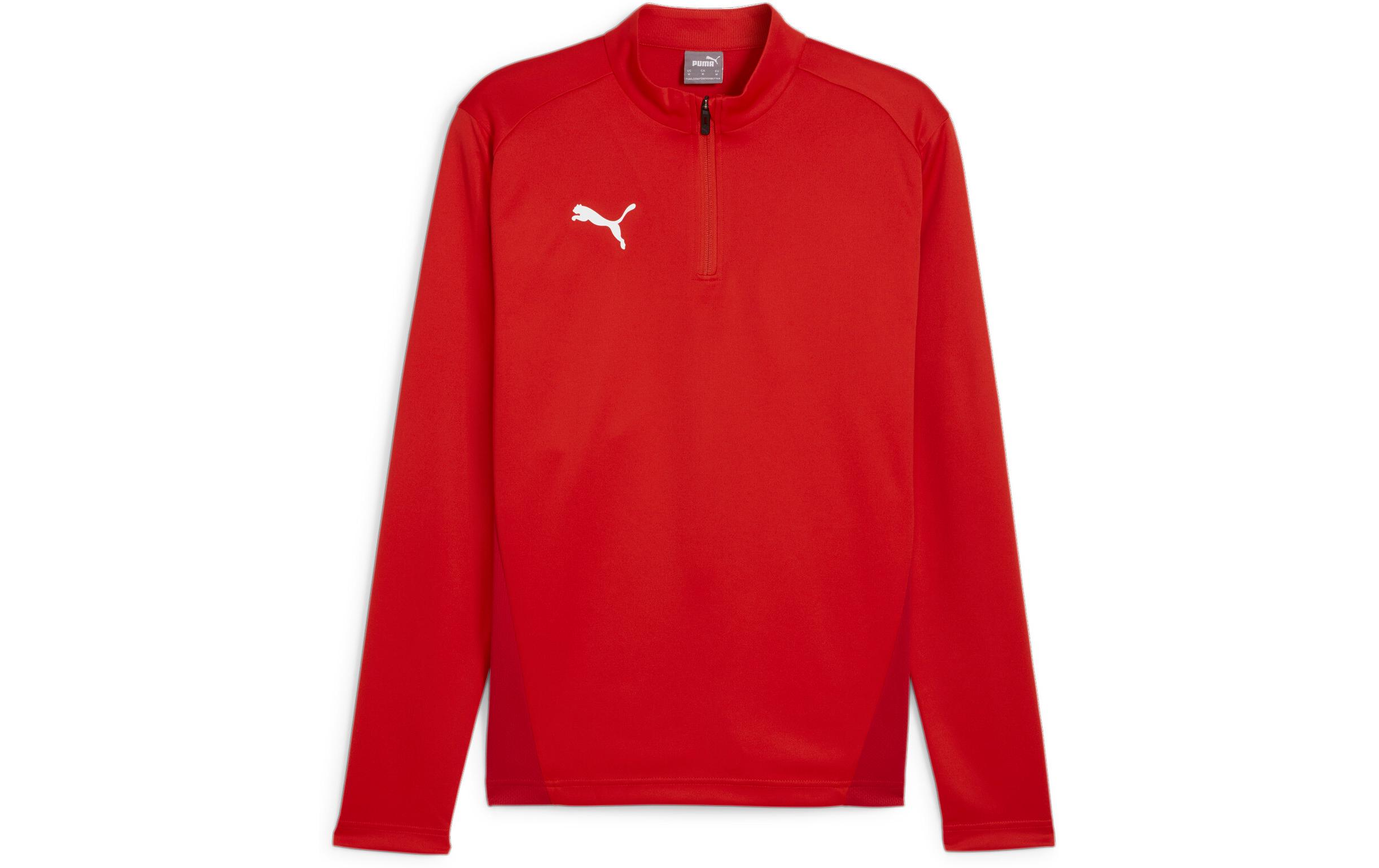 PUMA Zip Top teamGOAL Training 1/4 L, Rot
