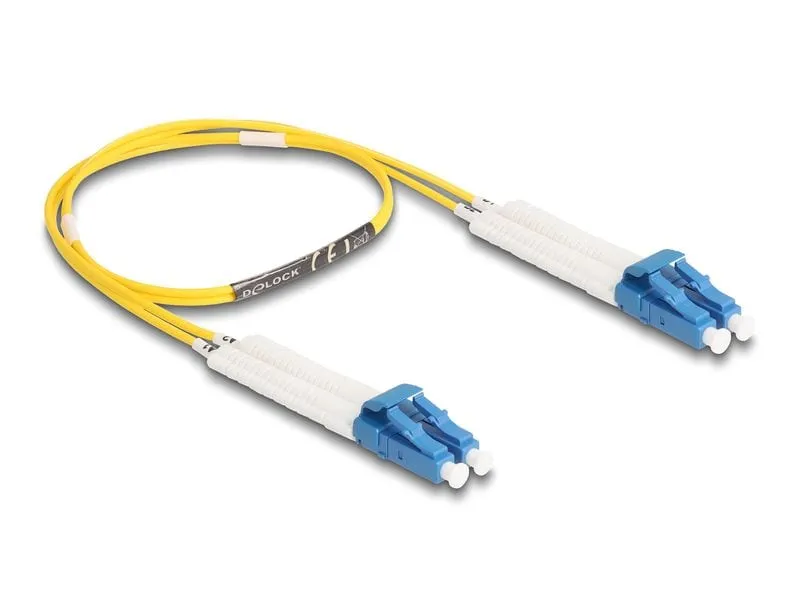 Delock LWL-Patchkabel Singlemode LC – LC, OS2, Duplex, 0.5 m Delock LWL-Patchkabel Singlemode LC – LC, OS2, Duplex, 0.5 m