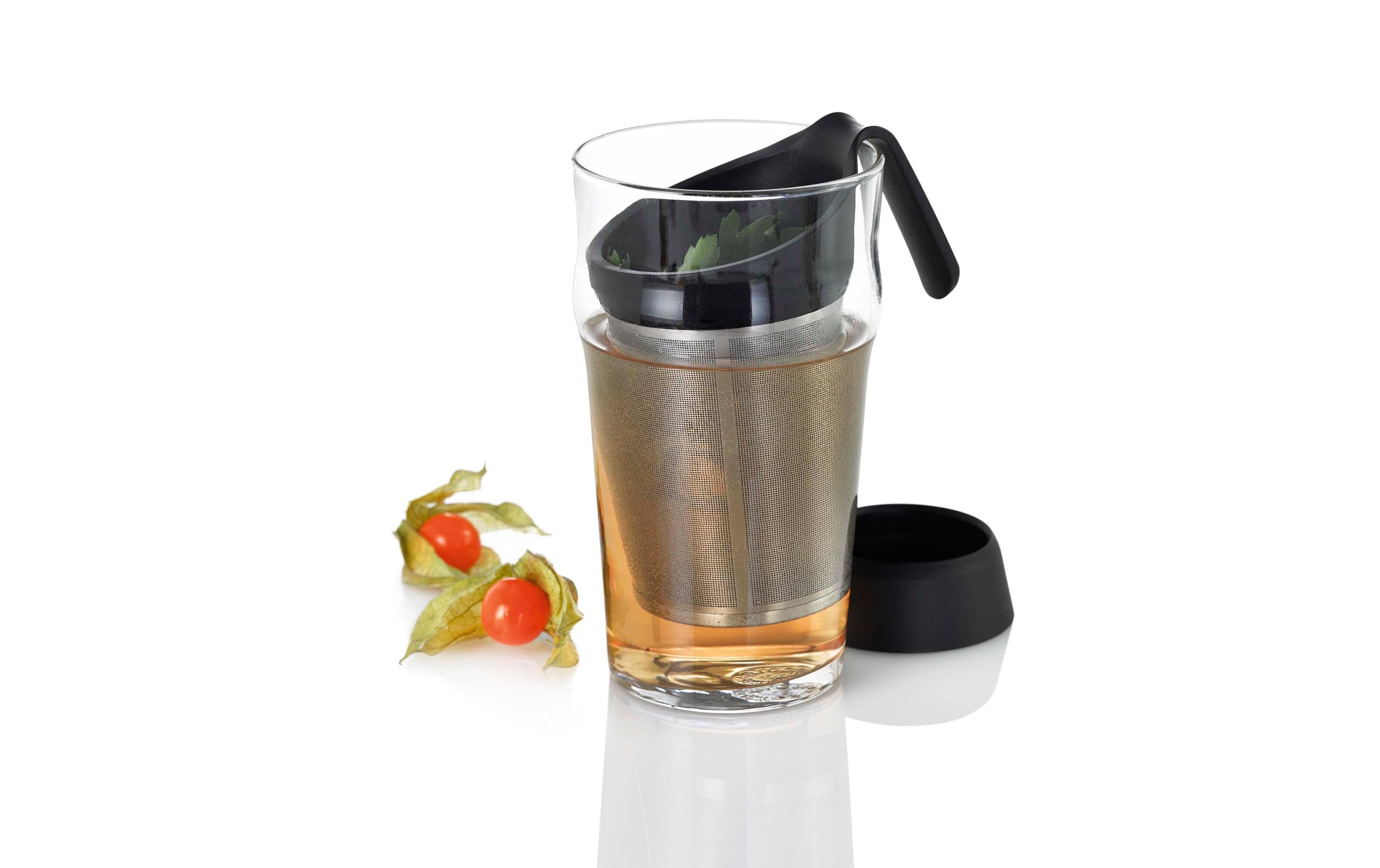 AdHoc Teefilter-System Grantea Schwarz/Silber