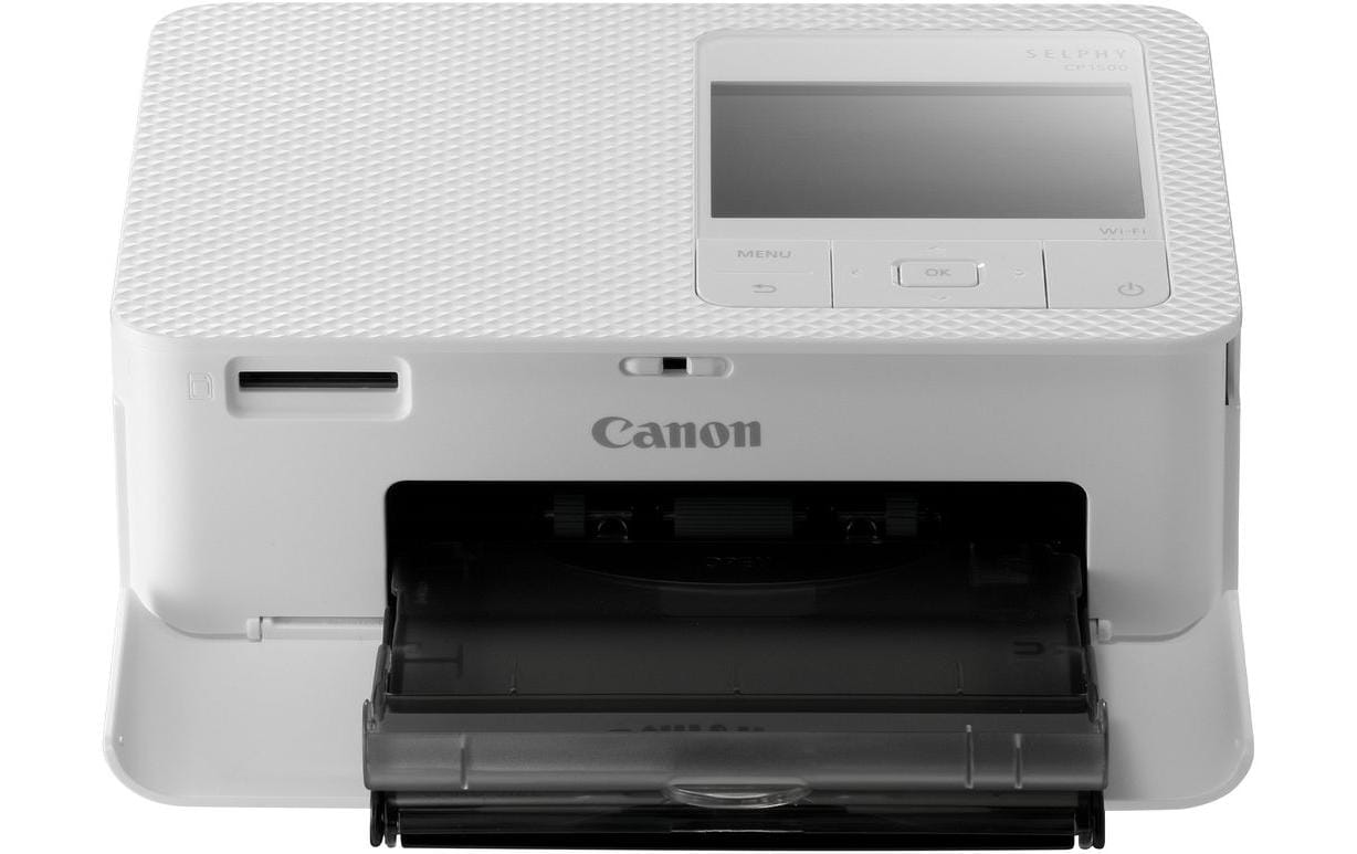 Canon Fotodrucker Selphy CP1500 Weiss inkl. Papier und Tinte