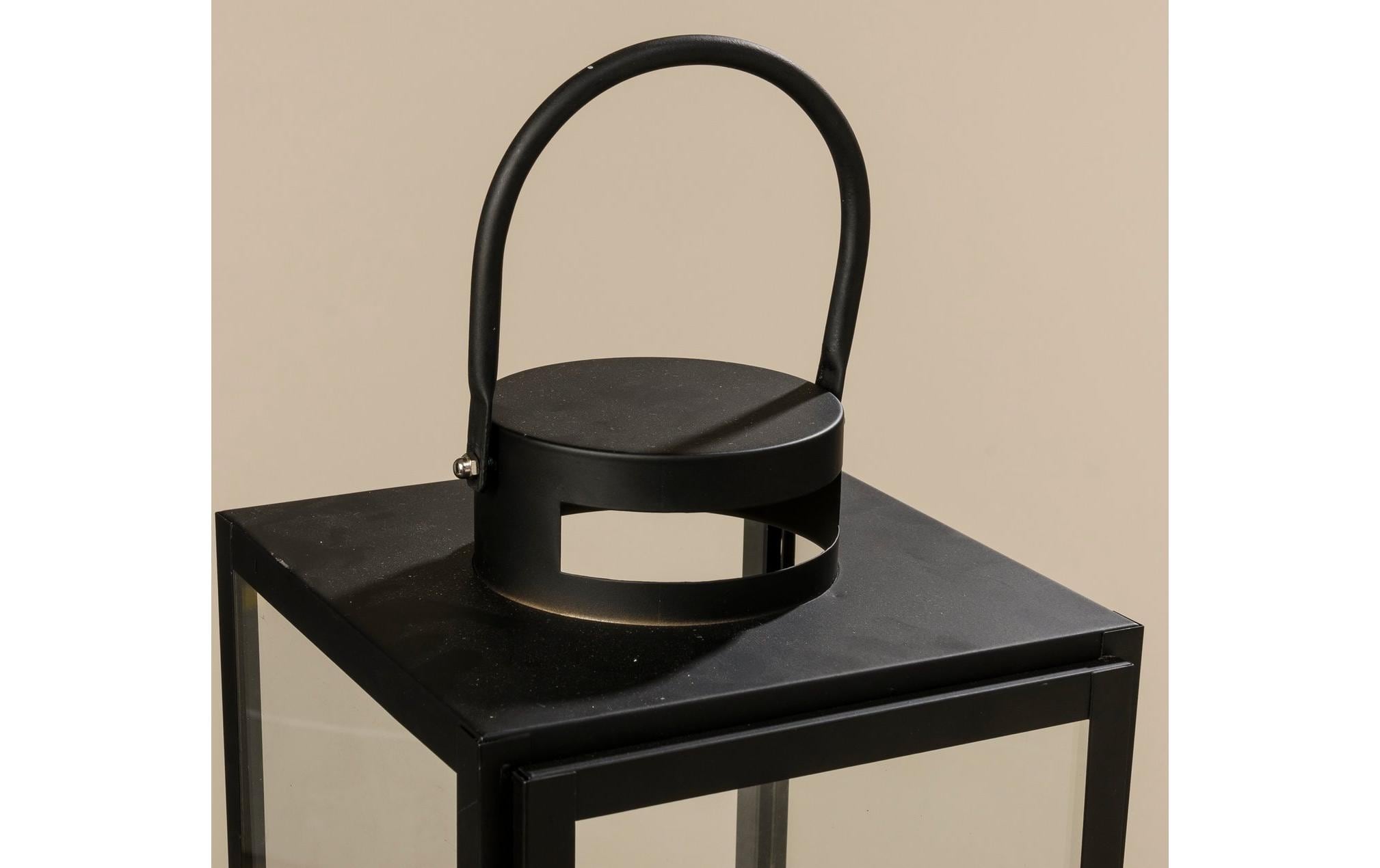 Boltze Laterne Arana 3-teilig, Braun/Transparent