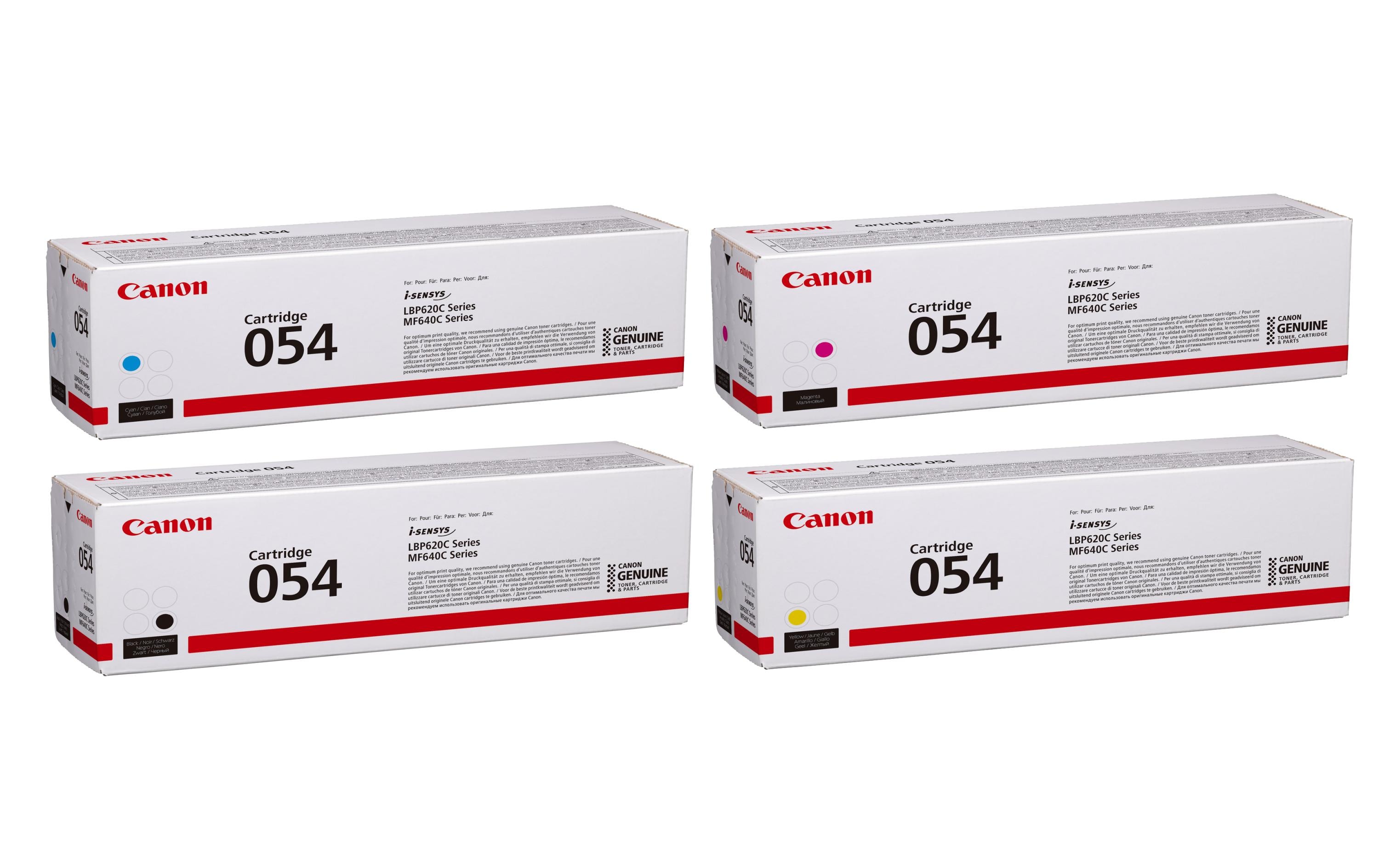 Canon Toner 054 Black/Cyan/Magenta/Yellow