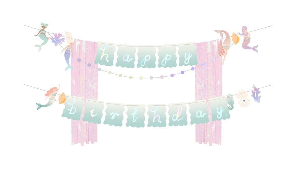 Partydeco Girlande Happy Birthday, 130 x 100 cm, Papier